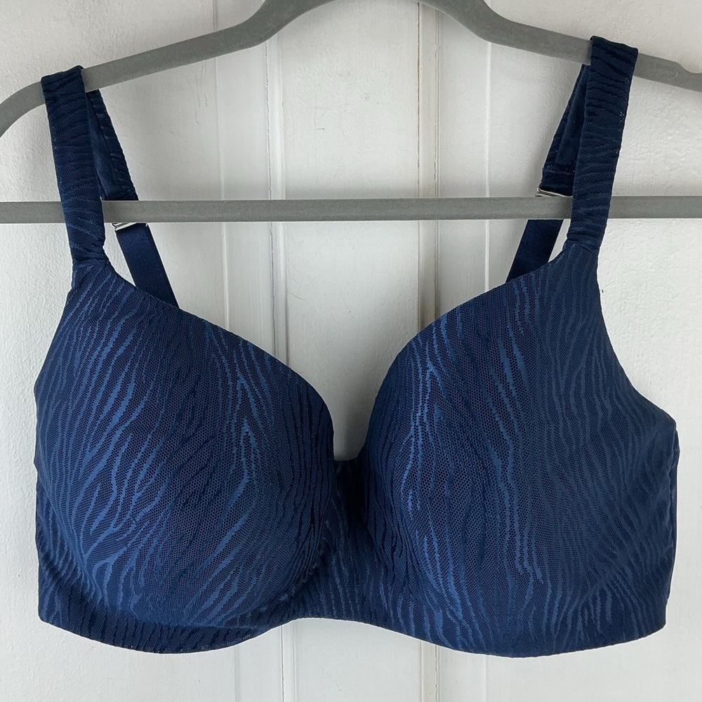 Ambrielle Blue Underwire Full Figure Bra 40 DD
